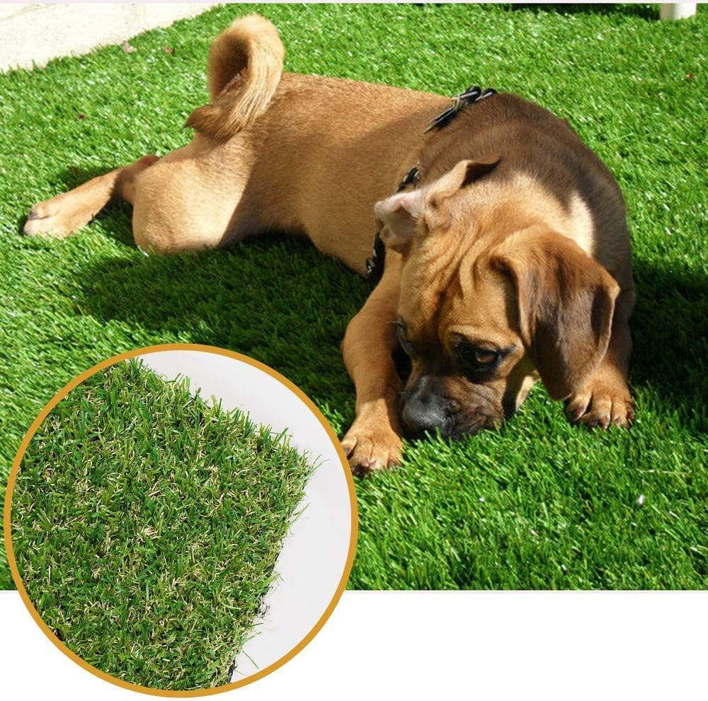 LITA Artificial Grass Turf Lawn Customized Size 3 x 5 Feet, 0.8 Indoor Outdoor Garden Lawn Landscape Synthetic Grass Mat Fake Grass Rug