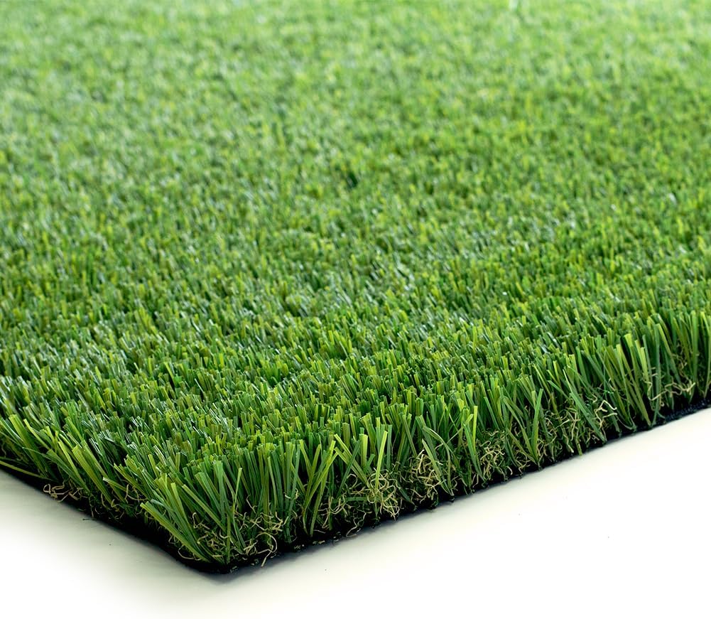 LITA Natural Thick Realistic Deluxe Artificial Grass Turf Customized Size 6 x 8 Feet, 1.5 Synthetic Lawn Perfect for Indoor/Outdoor Garden Lawn Landscape Fake Grass Rug