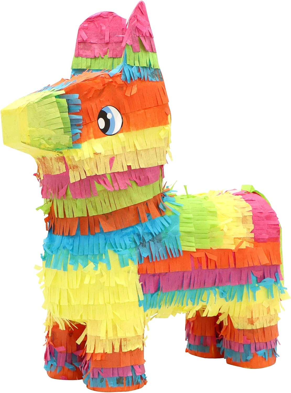 Cinco De Mayo Donkey Pinata for Kids Birthday Party, (13 x 20 x 5 in.) for Fun Fiesta Taco Party Supplies, Luau Event Photo Props, Mexican Theme Decoration, Carnivals Festivals, Taco Tuesday Event