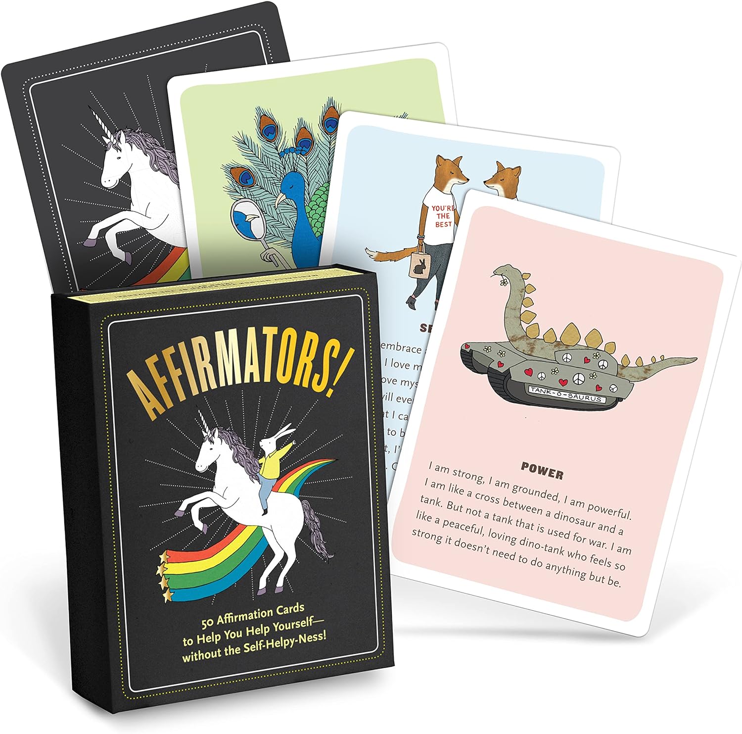Affirmators! Original: 50 Affirmation Cards Deck For You Help Yourself without The Self-Helpy-Ness (50 Cards)
