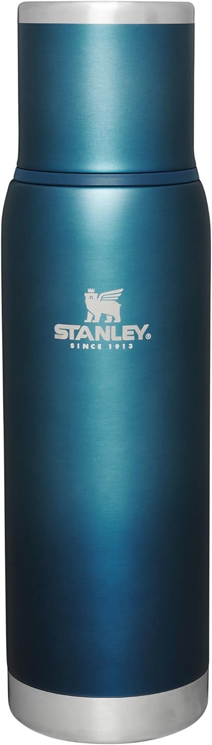 STANLEY Adventure To Go Insulated Travel Tumbler - 1.1QT - Leak-Resistant Stainless Steel Insulated Bottle with Insulated Cup Lid and Splash-Free Stopper