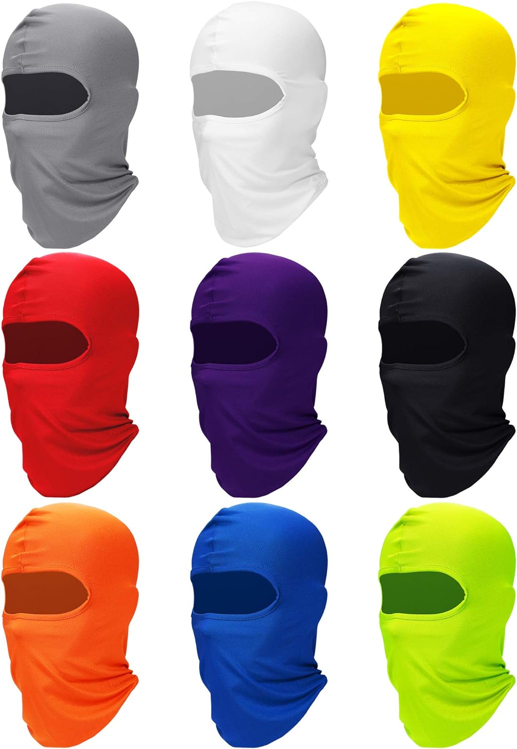 9 Pieces Ski Mask for Men Full Face Cover UV Sun Protection Face Mask Balaclava Mask for Outdoor Motorcycle Cycling