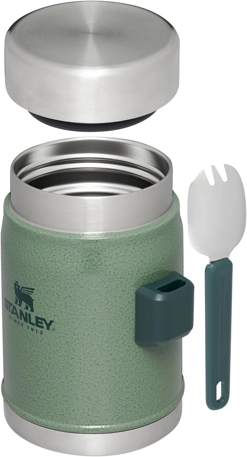 Stanley Classic Legendary Classic Food Jar + Spork 14oz Hammertone Green