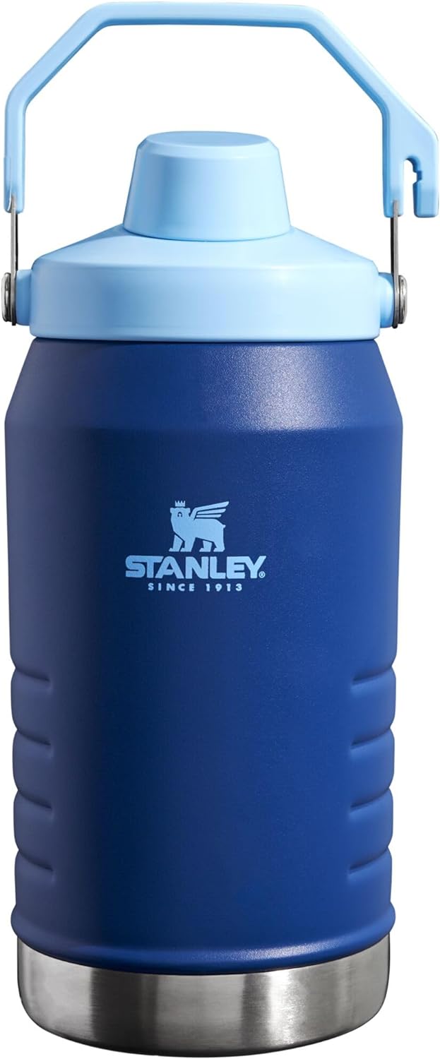 Stanley Iceflow Fast Flow Jug | Recycled Stainless Steel Water Tumbler | Keeps Drink Cold and Iced for Hours | Easy Carry Handle