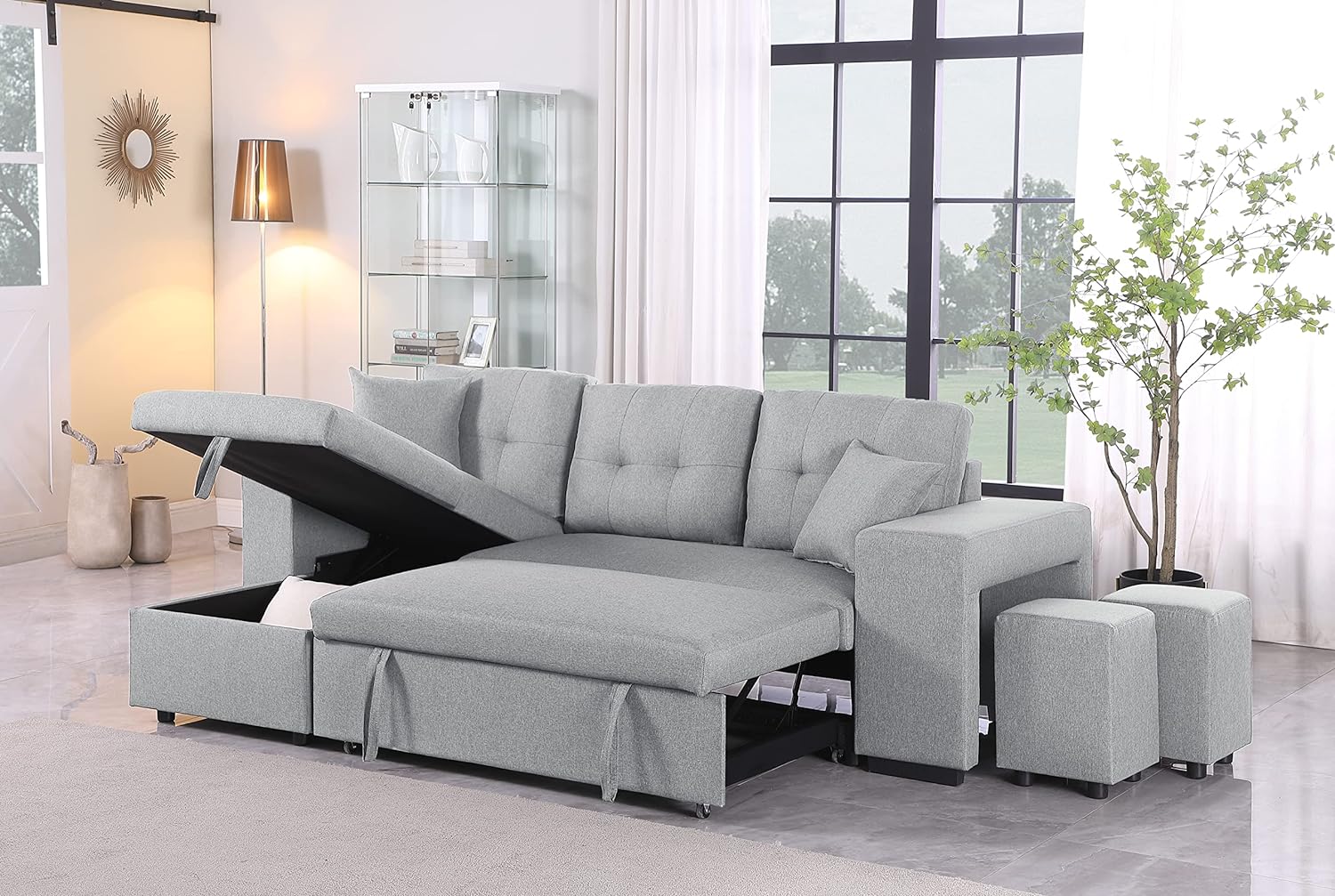 Corner deals sleeper sectional