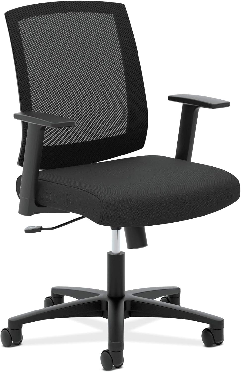 HON Torch Mesh Mid-Back Task Chair, Fixed Arms, in Black (HVL511)