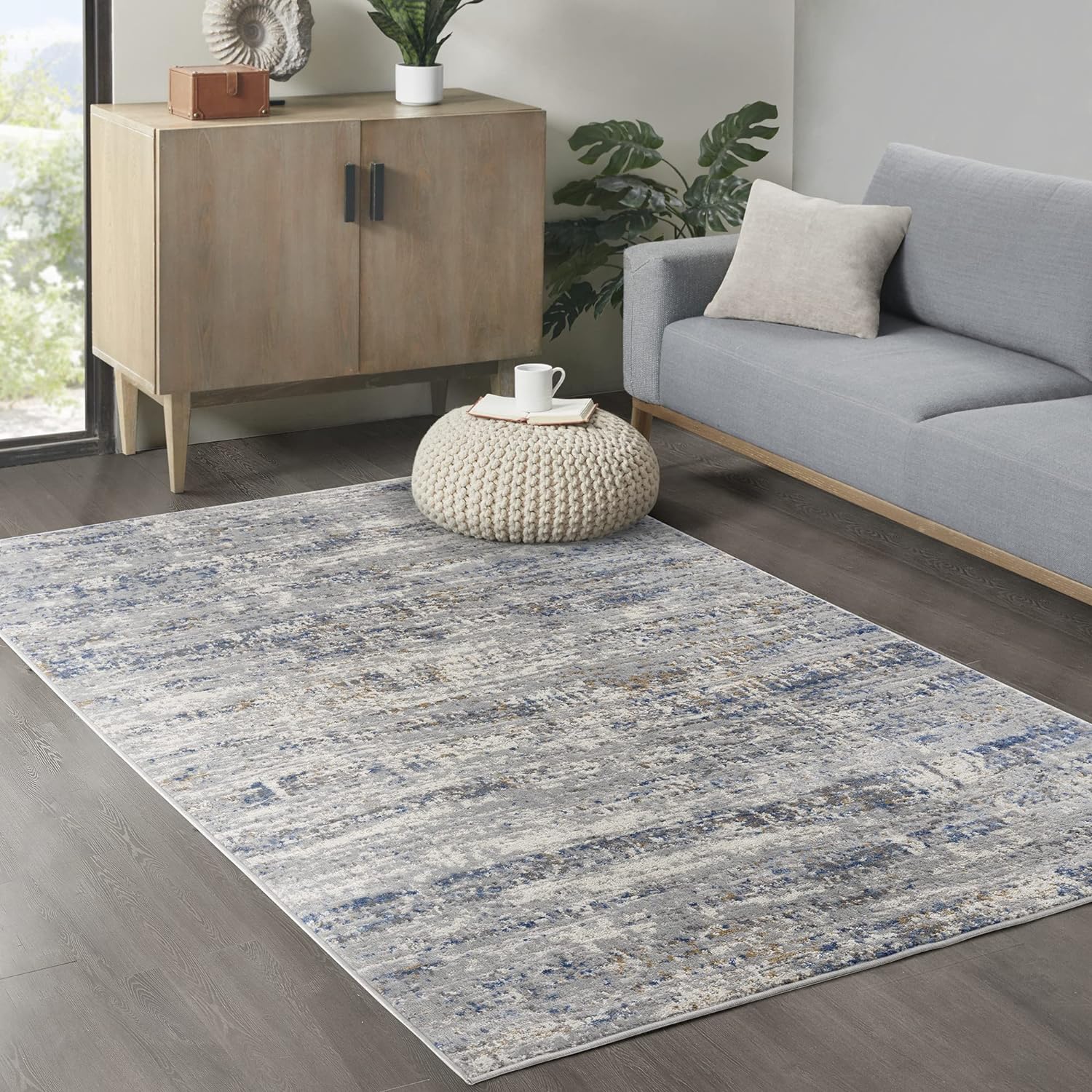 Madison Park Harley Woven Turkish Area Rugs for Living Room, Indoor Dining Accent Modern Home DÃ©cor, Ultra Soft Floor Carpets for Dining Room, 7'11