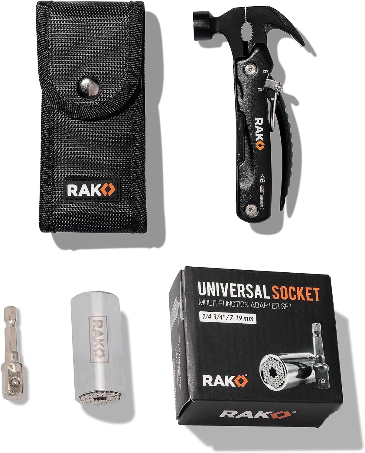 RAK Universal Socket Grip Bundle with Hammer Multi-Tool