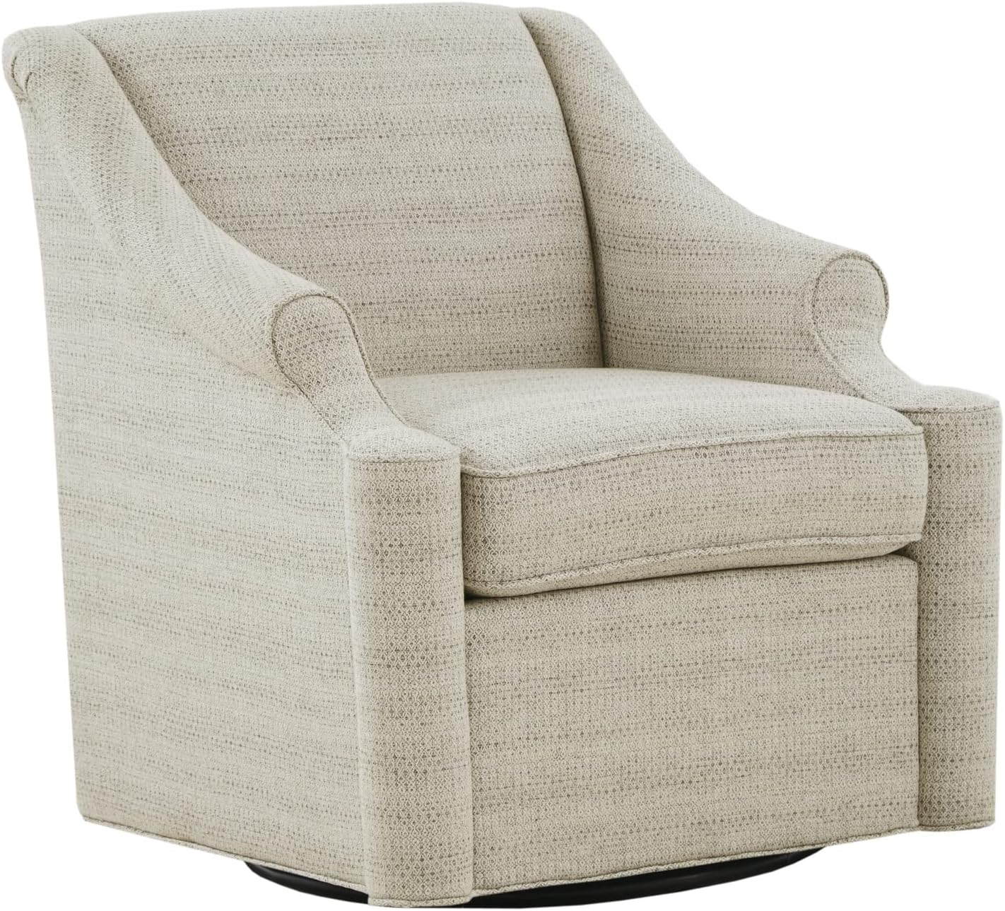 Same chairs on a furniture website were almost twice the price. Perfect size, we wanted a little smaller for a small living room. Fabric feels like a good quality. Package was excellent.