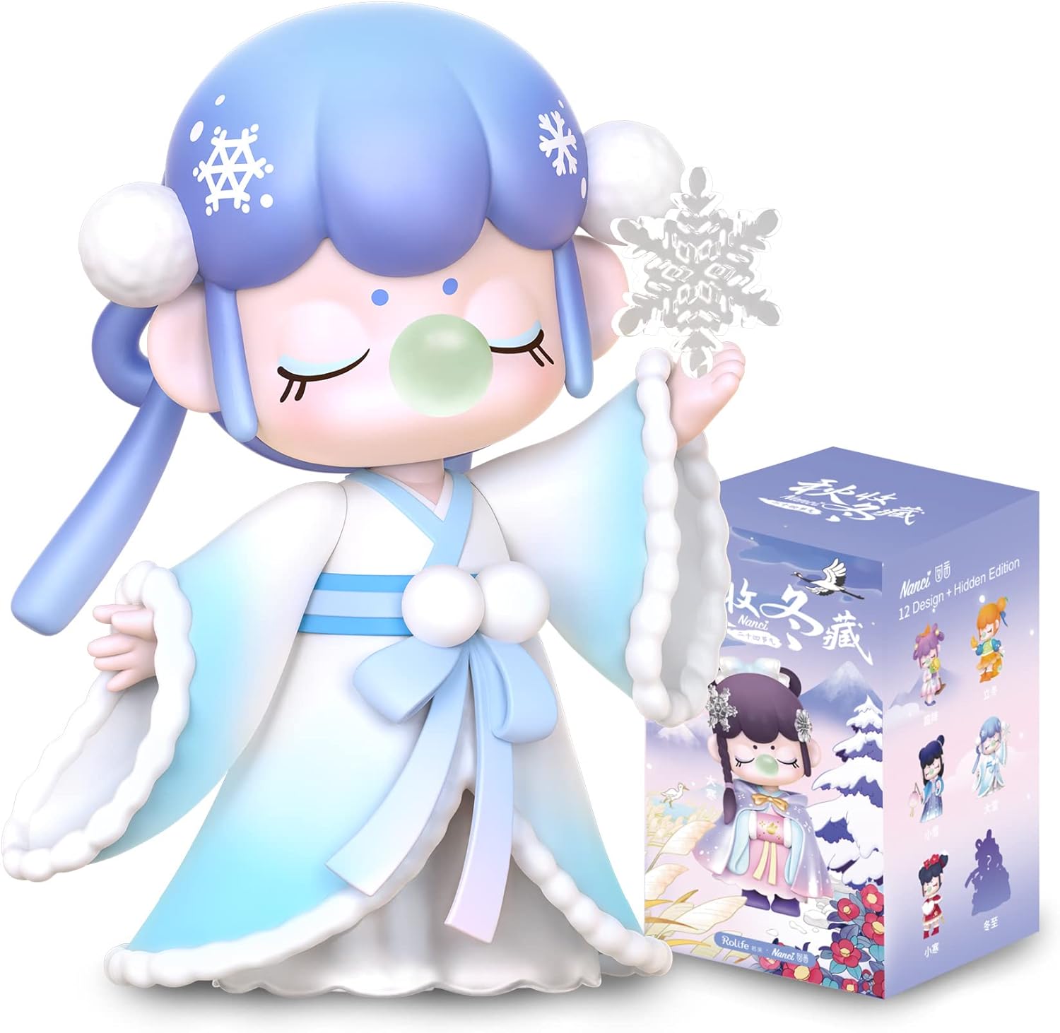 Rolife Nanci Blind Box-Meet Autumn and Winter-Cute Action Figure-Kawaii Figures Blind Bags Creative Gift for Girls and Women (1PCS)