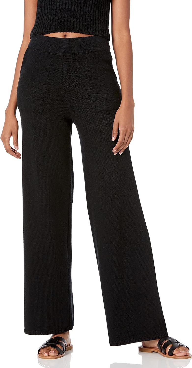 The Drop Women' Cynthia Wide Leg Sweater Pant