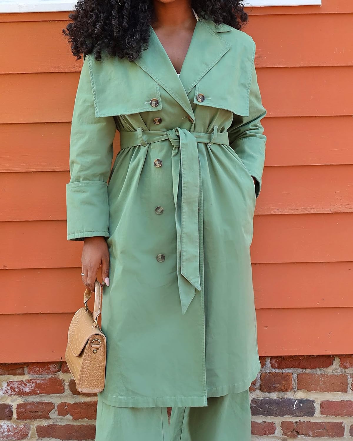 The Drop Women' Dark Ivy Storm Flap Trench Coat by @hermela