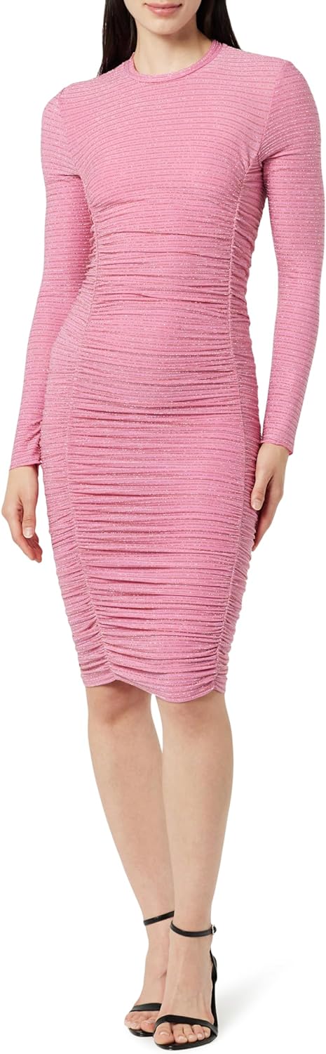 The Drop Women' Adriana Ruched Mesh Mini Dress