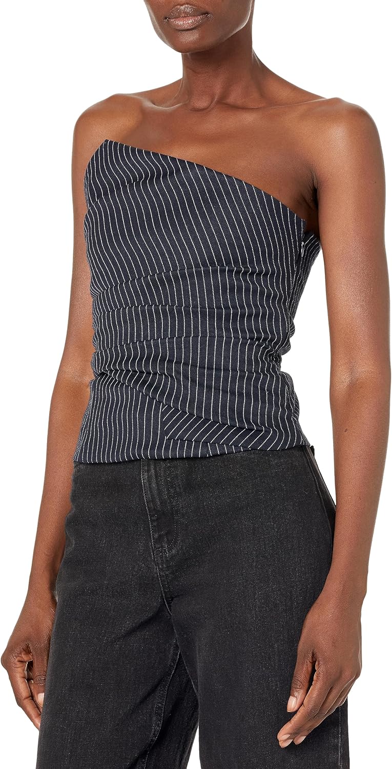 The Drop Women' Sky Captain Striped Strapless Top by @signedblake