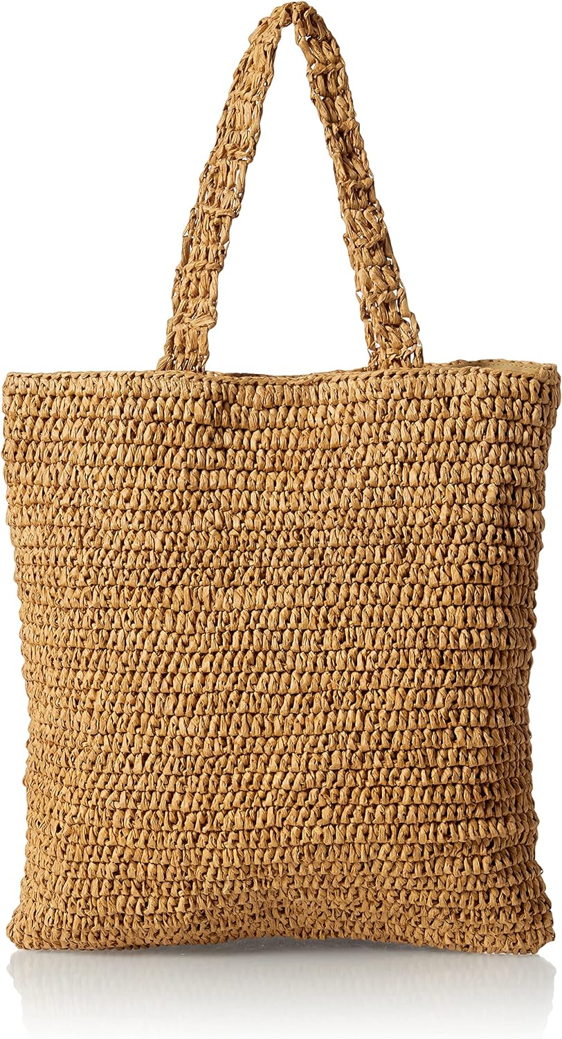 The Drop Women' Ealga Flat Handle Straw Tote