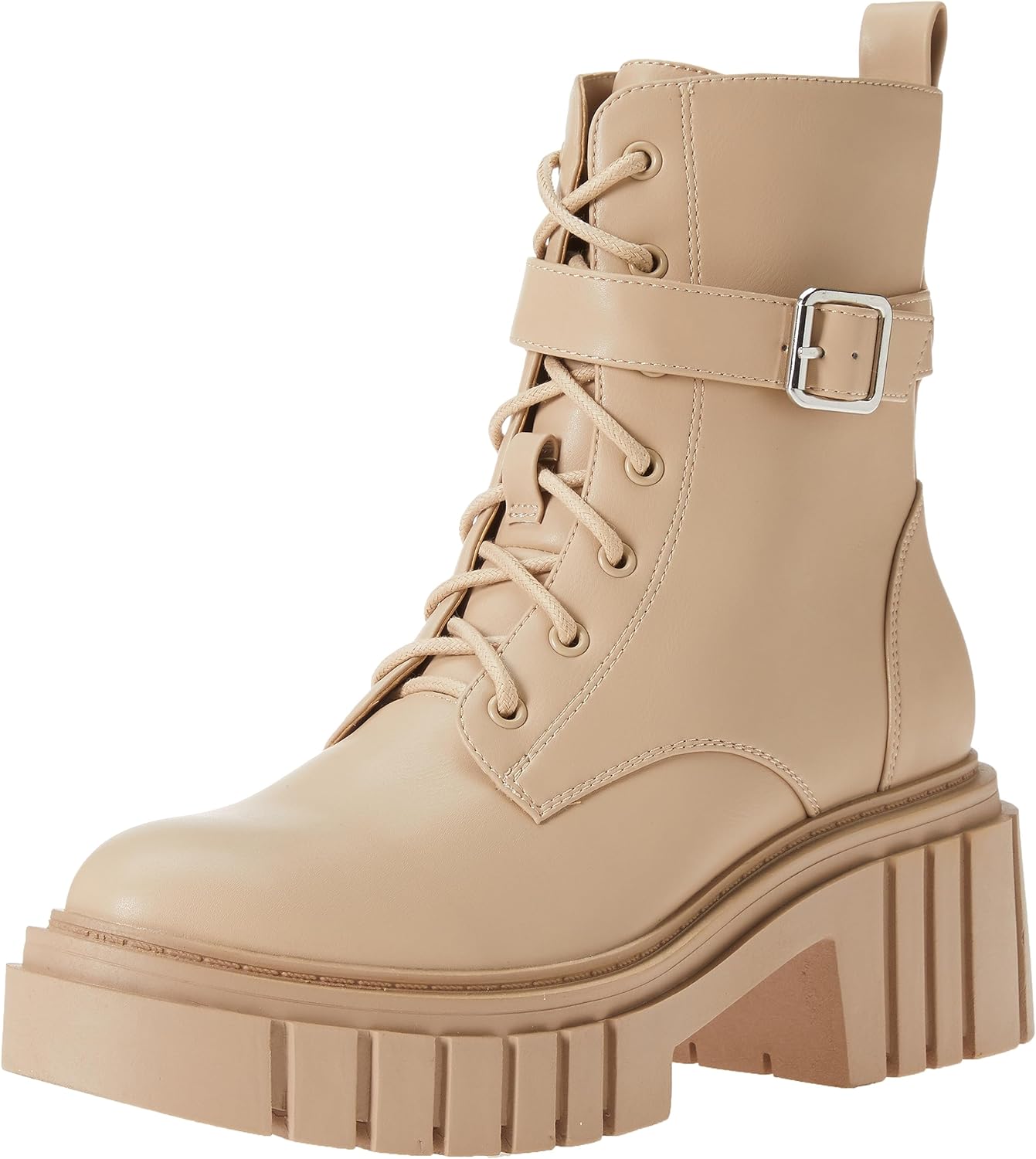 The Drop Women' Koi Lace-Up Platform Combat Boots