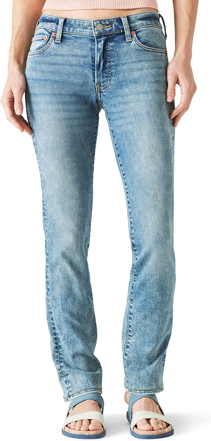 Lucky Brand Women' Mid Rise Sweet Straight Jeans