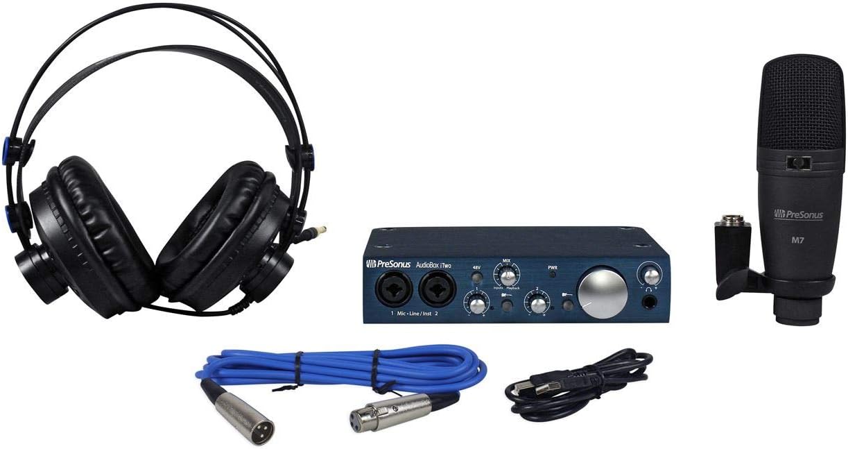 Presonus Audiobox iTwo Studio Bundle USB 2x2 Recording Interface+Mic+Headphones