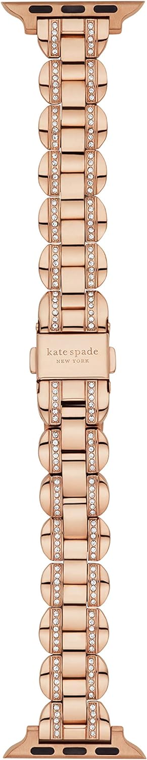 Kate Spade New York Interchangeable Stainless Steel Band Compatible with Your 38/40/41mm Apple Watch- Straps for Apple Watch Series 8/7/6/5/4/3/2/1/SE