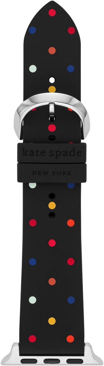 Kate Spade New York Interchangeable Silicone Band Compatible with Your 38/40/41mm Apple Watch- Straps for Apple Watch Series 8/7/6/5/4/3/2/1/SE