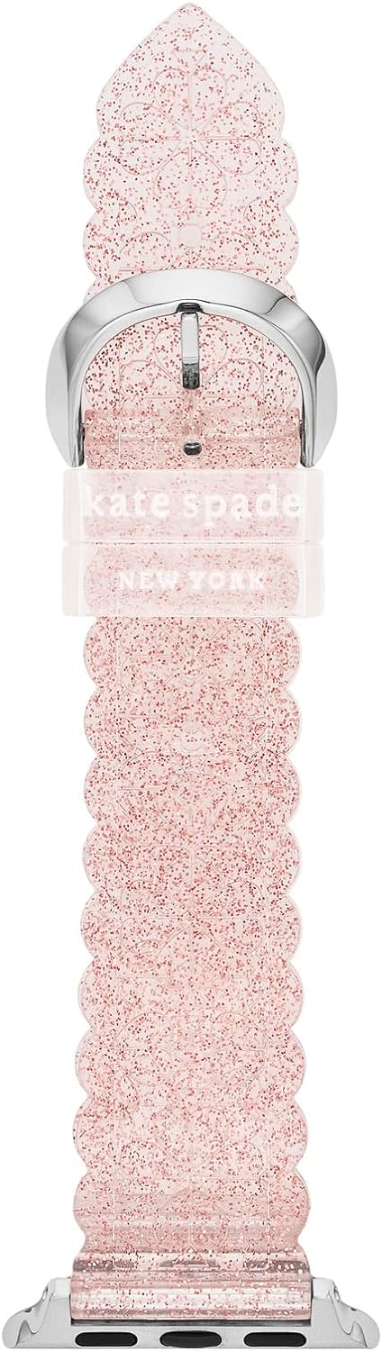 Kate Spade New York Interchangeable Silicone Band Compatible with Your 38/40/41mm Apple Watch- Straps for Apple Watch Series 8/7/6/5/4/3/2/1/SE