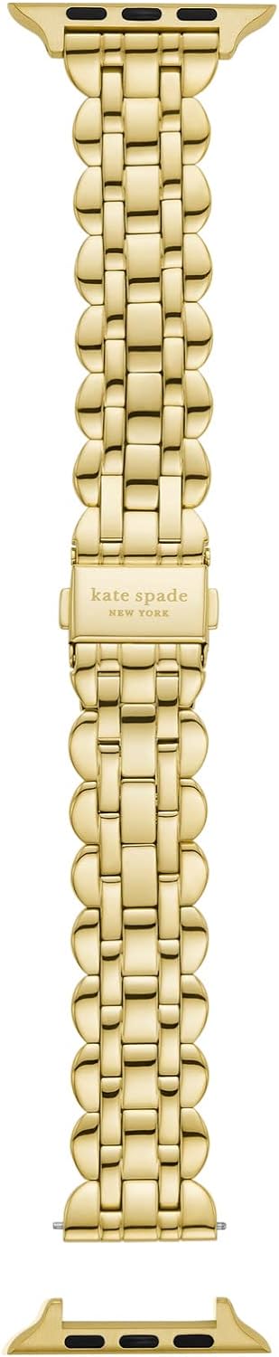 Kate Spade New York Interchangeable Stainless Steel Band Compatible with Your 38/40/41mm Apple Watch- Straps for Apple Watch Series 8/7/6/5/4/3/2/1/SE