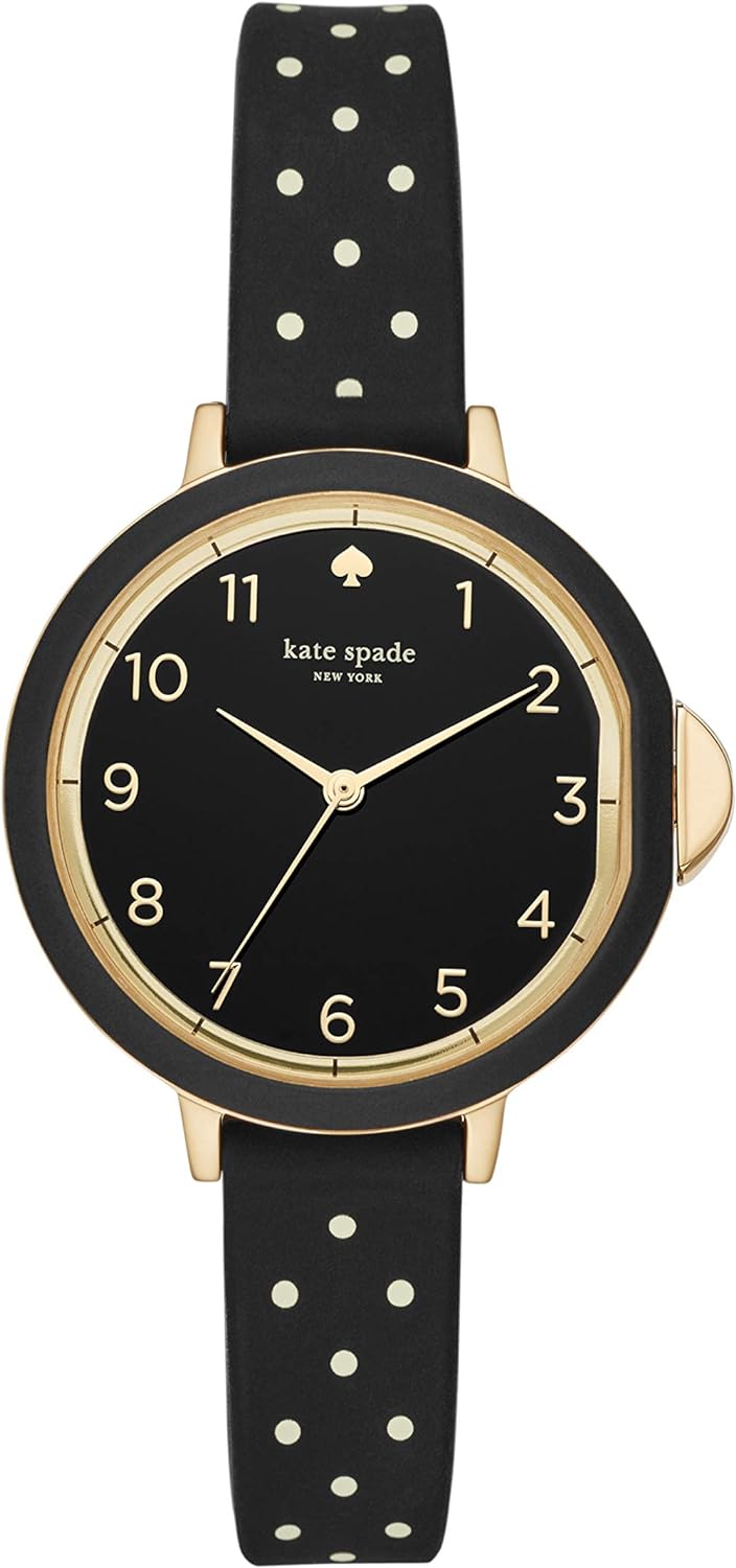 Kate Spade New York Women' Park Row Stainless Steel and Silicone Quartz Watch