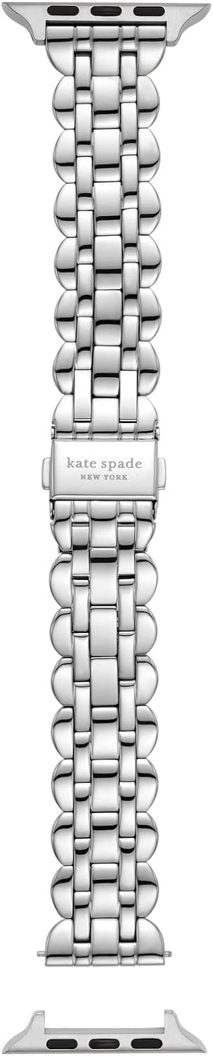 Kate Spade New York Interchangeable Stainless Steel Band Compatible with Your 42/44/45mm Apple Watch- Straps for Apple Watch Series 8/7/6/5/4/3/2/1/SE