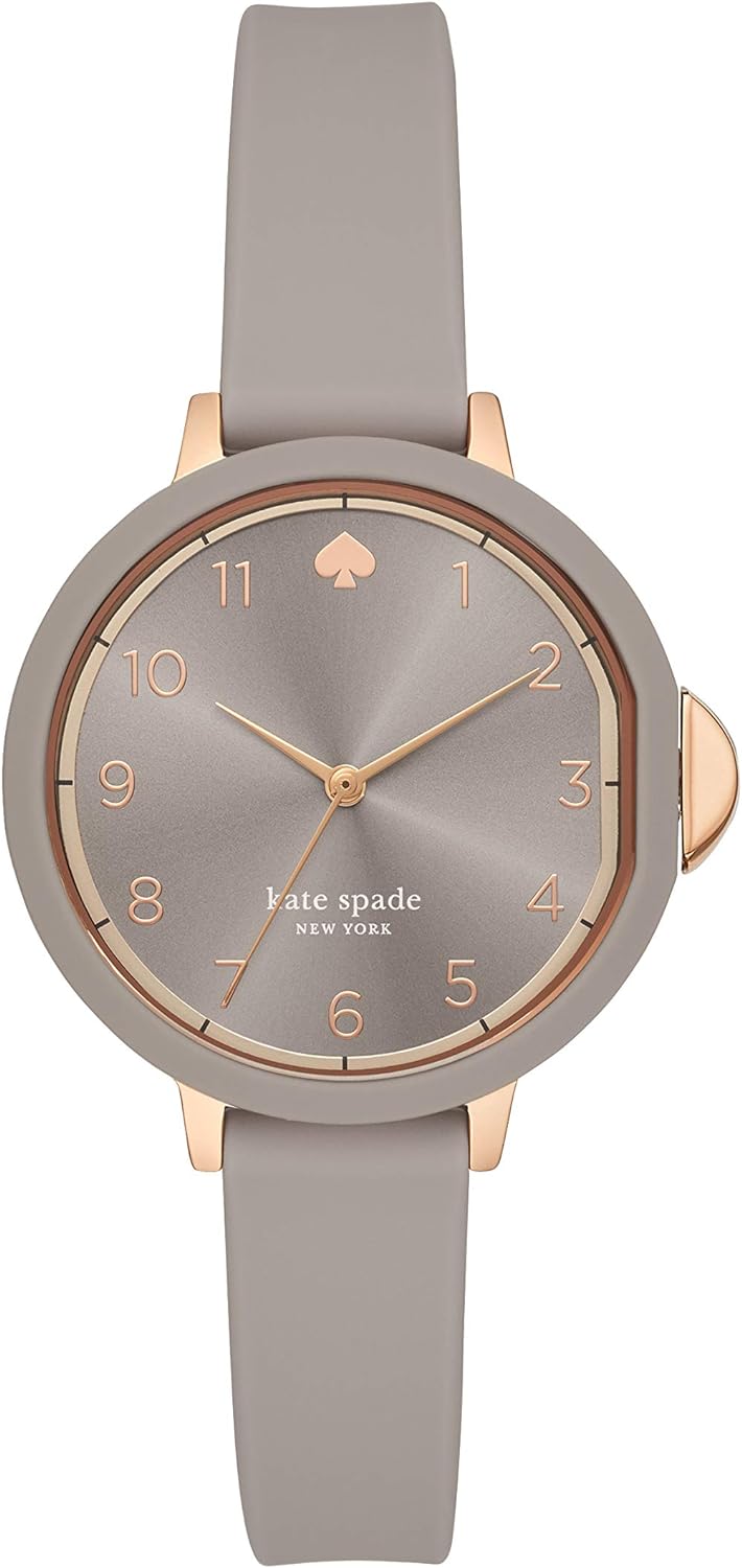 Kate Spade New York Women' Park Row Stainless Steel and Silicone Quartz Watch