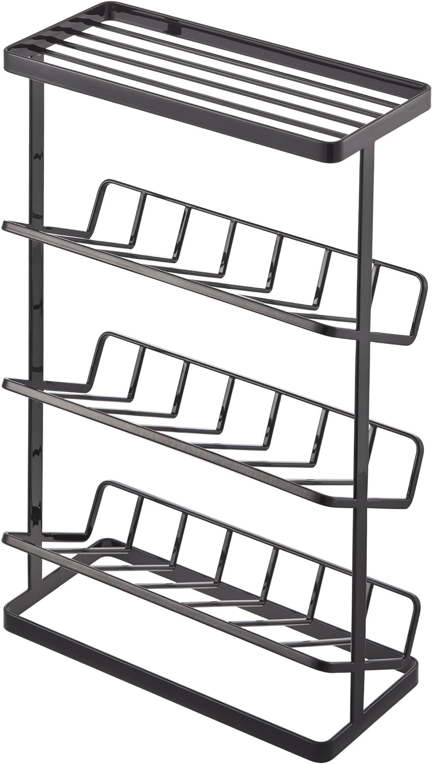 Yamazaki Home Tower Bath Rack - Bathroom Shower Storage Holder, Caddy Shelf Organizer - Medium, 17 - Steel - Holds Up To 9 Dispensers