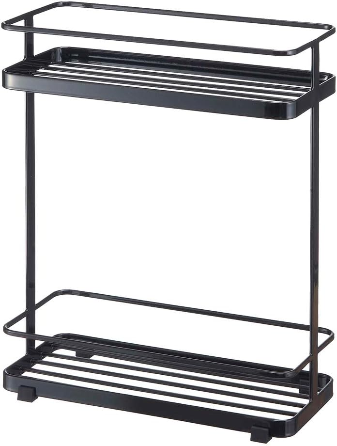 YAMAZAKI home 6791 Bath Rack-Bathroom Shower Storage Holder, Caddy Shelf Organizer, One Size, Black