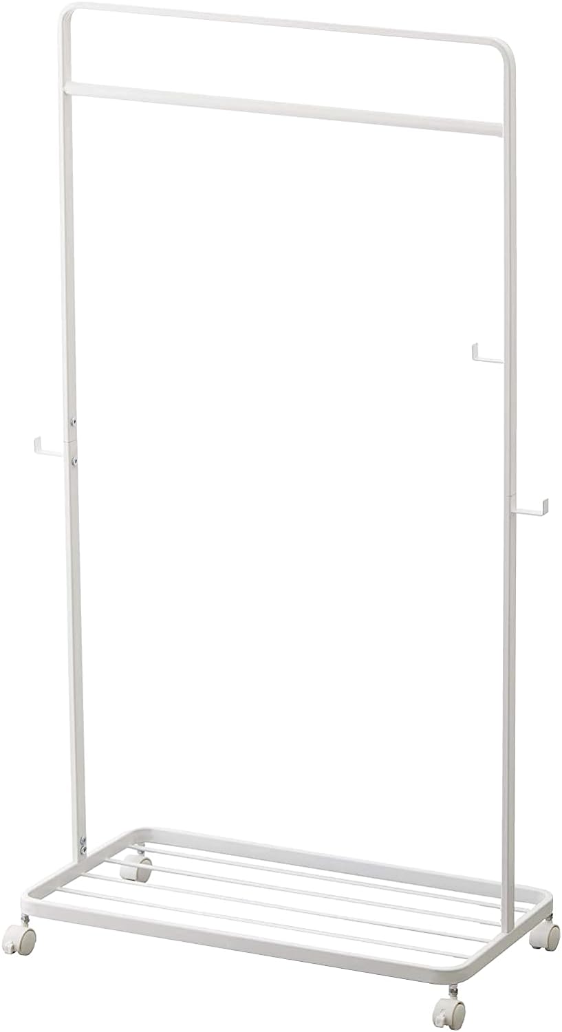 YAMAZAKI Home Smart Rolling Kids Clothes Coat Rack Stand - Steel