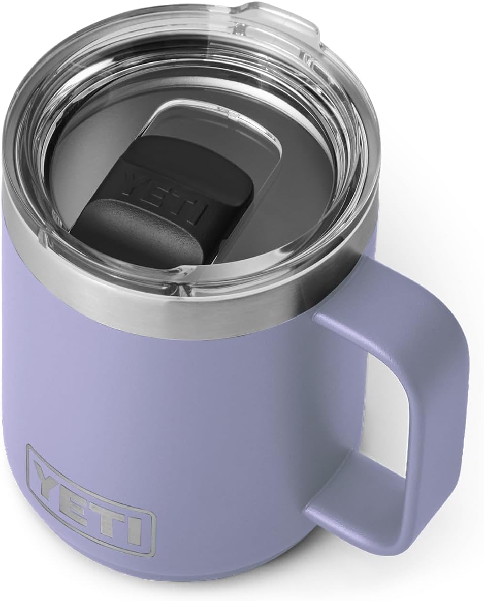 YETI Rambler 10 oz Stackable Mug, Vacuum Insulated, Stainless Steel with MagSlider Lid, Cosmic Lilac