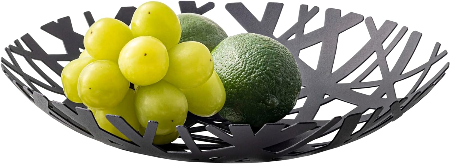 Yamazaki Home Fruit Bowl Steel One Size Black