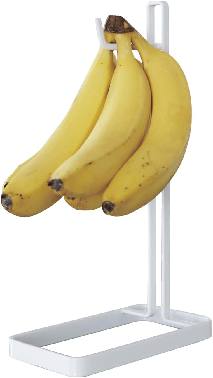 YAMAZAKI Hanger Home Banana Stand | Steel | Fruit Basket, One Size, White