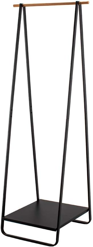 Yamazaki Home Tower Freestanding Coat Hanger Clothes Rack With Shelf, 55 - Steel