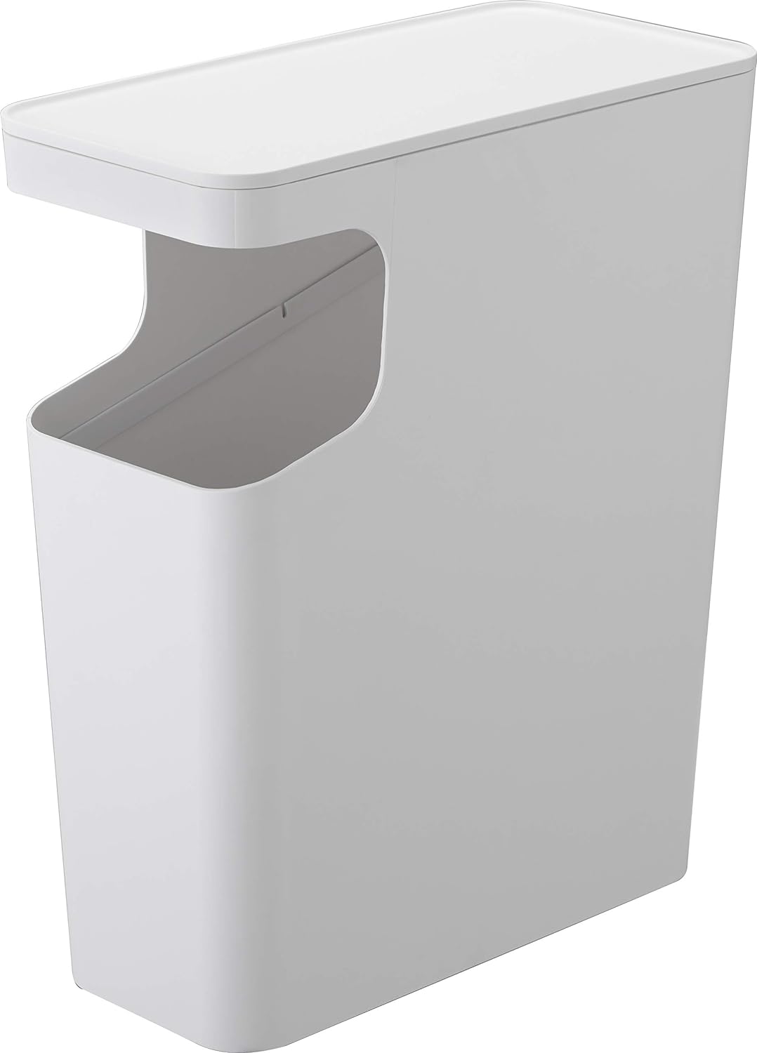 YAMAZAKI home Tower Side table and Trash can White - 3988