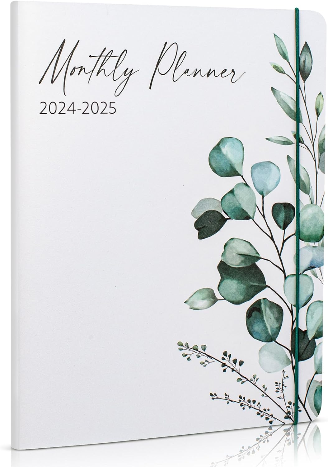 Simplified 2024-2025 Monthly Planner and Calendar Book - Beautiful Modern Greenery To Do List Notebook Easily Organizes Your Tasks to Boost Productivity - Runs From January 2024 Until December 2025