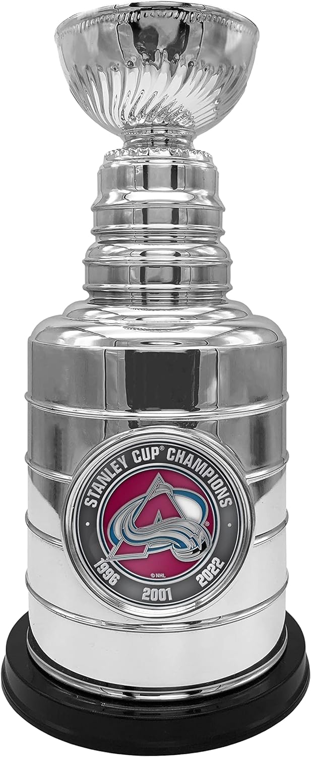 The Sports Vault NHL Colorado Avalanche 2022 Stanley Cup Champions 8-inch Trophy Replica, Silver, One Size