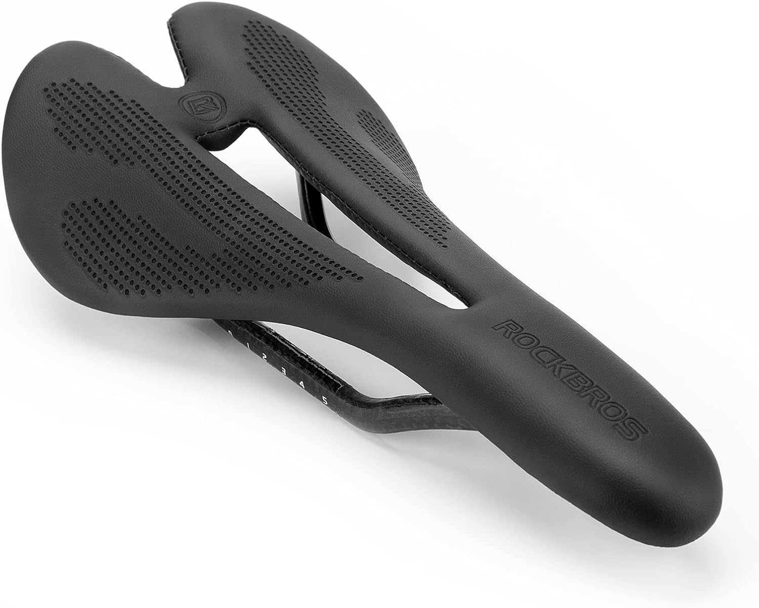 ROCKBROS Bike Seat Lightweight Carbon Fiber Bike Saddle Comfortable Road Bike Seat Bicycle Accessories for Men Women Pneumatic Cycling Saddle Cushion Shock Absorbing for Road MTB Mountain Bikes