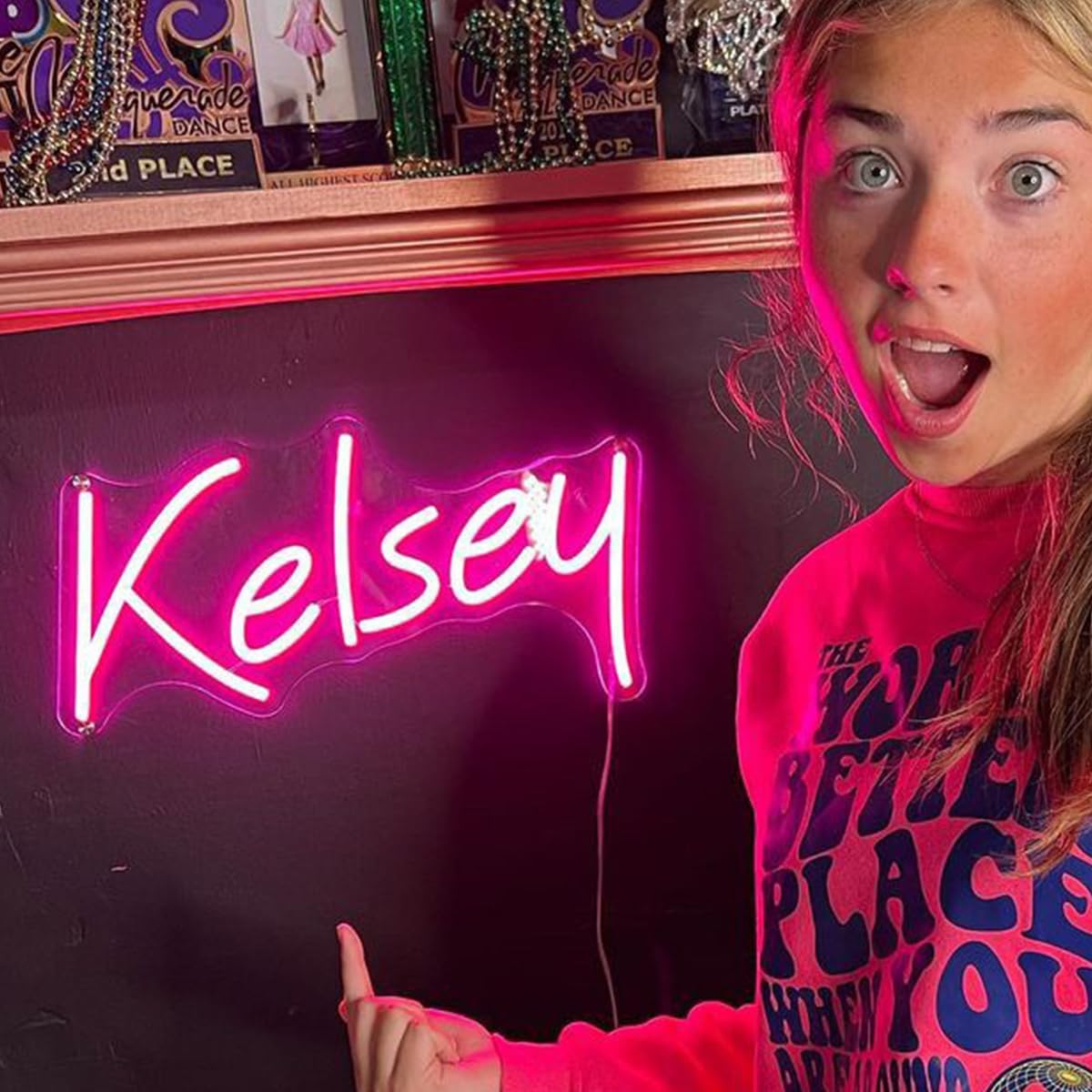 Custom Neon Signs Personalized Led Neon Lights Sign Neon Sign Customizable for Wall Decor Wedding Birthday Party Bedroom Bar Night Light&Company Logo or Business Sign (Optional 16 to 50)