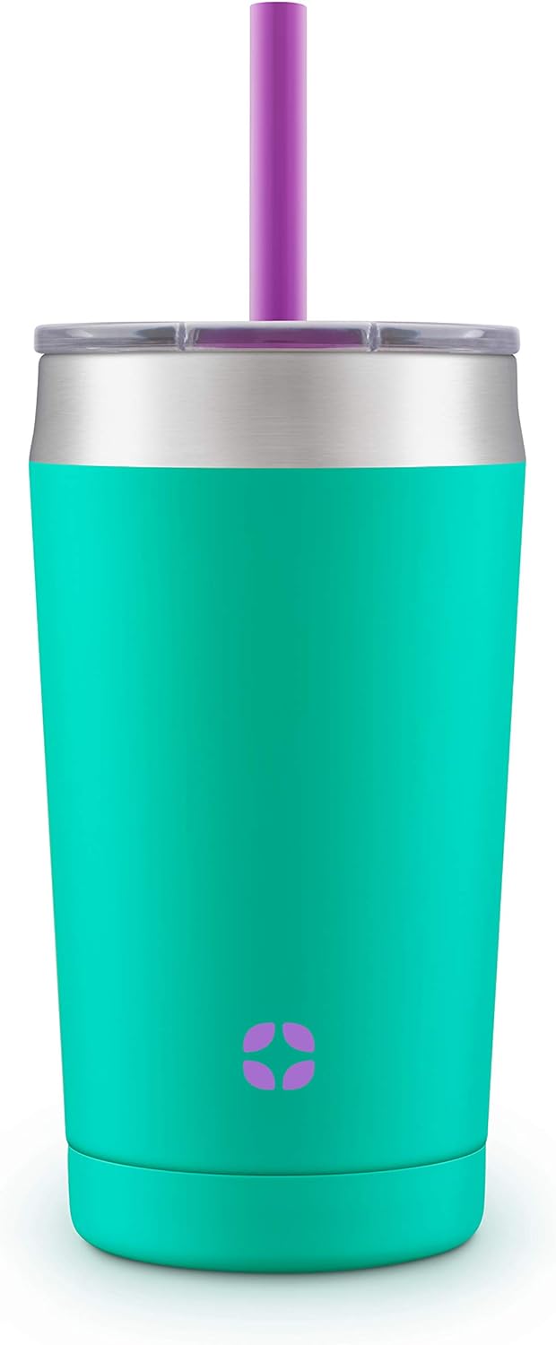 Ello Rise Vacuum Insulated Stainless Steel Tumbler with Optional Straw