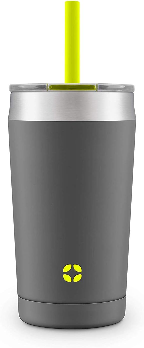 Ello Rise Vacuum Insulated Stainless Steel Tumbler with Optional Straw