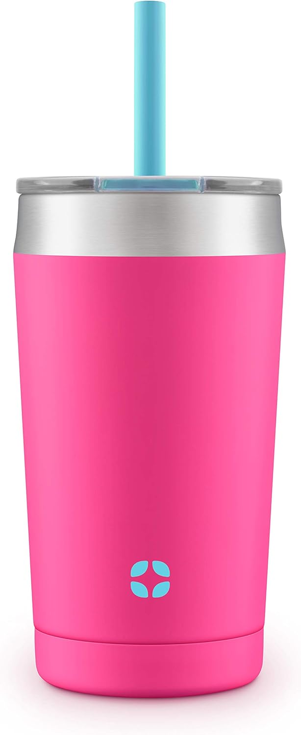 Ello Rise Vacuum Insulated Stainless Steel Tumbler with Optional Straw