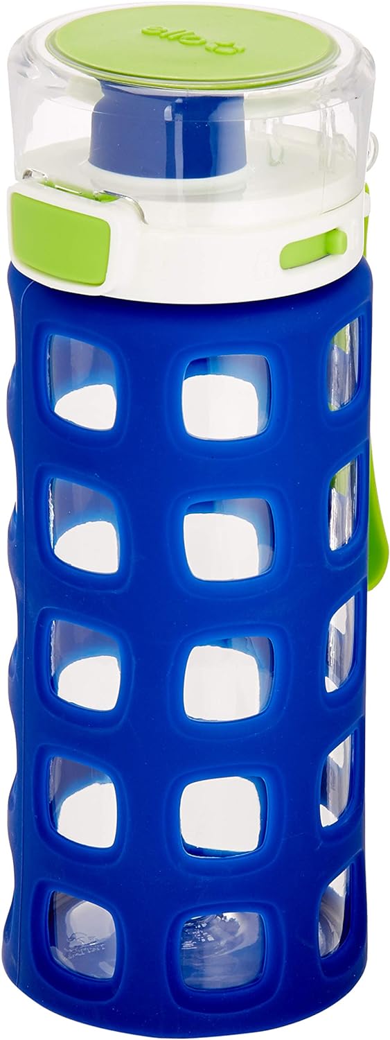 Ello Dash Tritan Plastic Kids Water Bottle with Silicone Sleeve