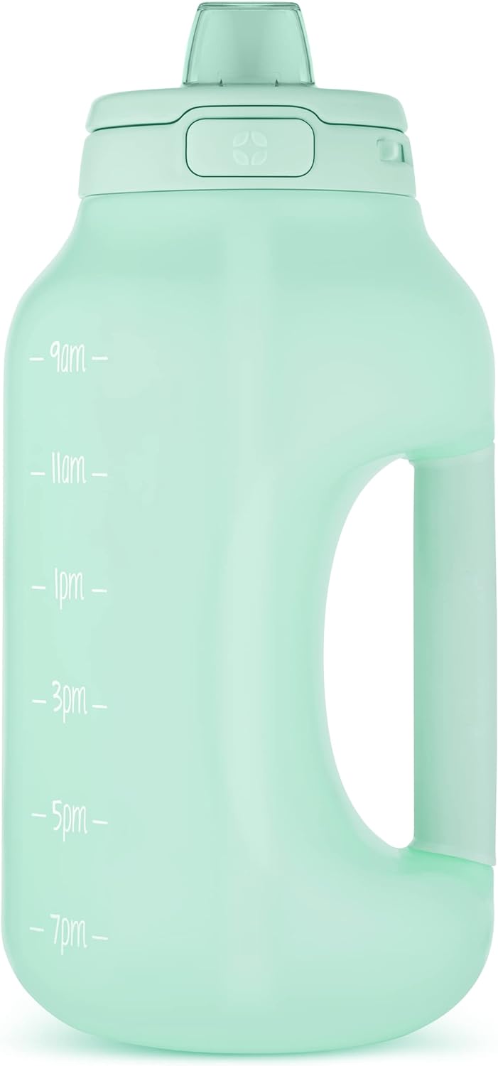 Ello Hydra 64oz Half Gallon Water Jug with Handle with Straw and Leak-Proof Locking, BPA Free