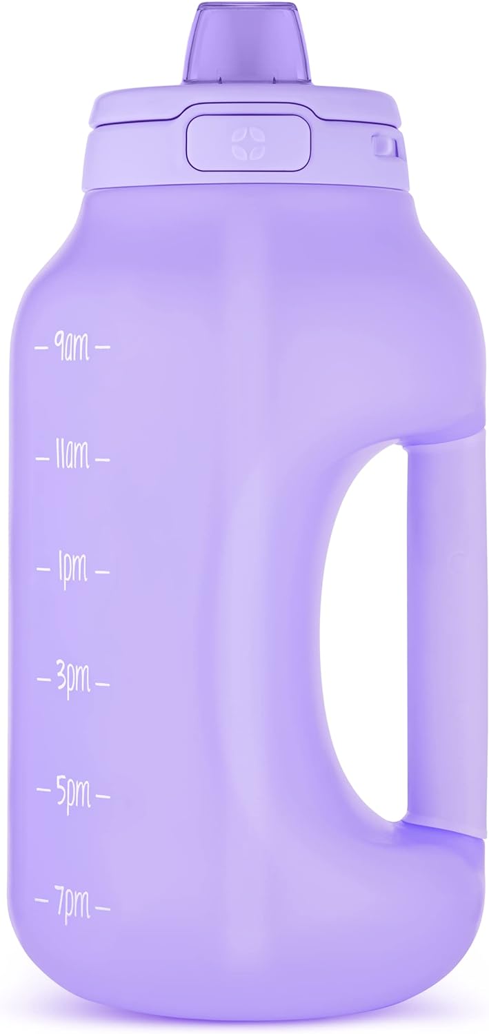 Ello Hydra 64oz Half Gallon Water Jug with Handle with Straw and Leak-Proof Locking, BPA Free