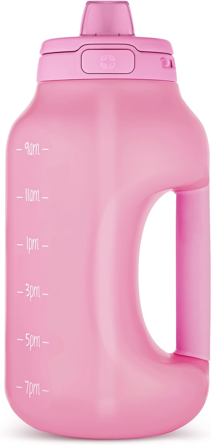 Ello Hydra 64oz Half Gallon Water Jug with Handle with Straw and Leak-Proof Locking, BPA Free