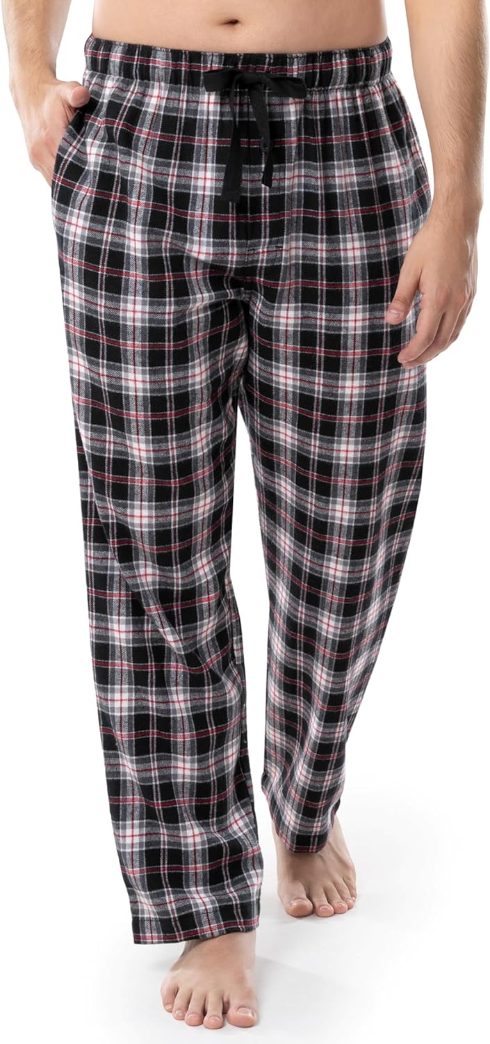 Fruit of the Loom mens Yarn-dye Woven Flannel Pajama Pant