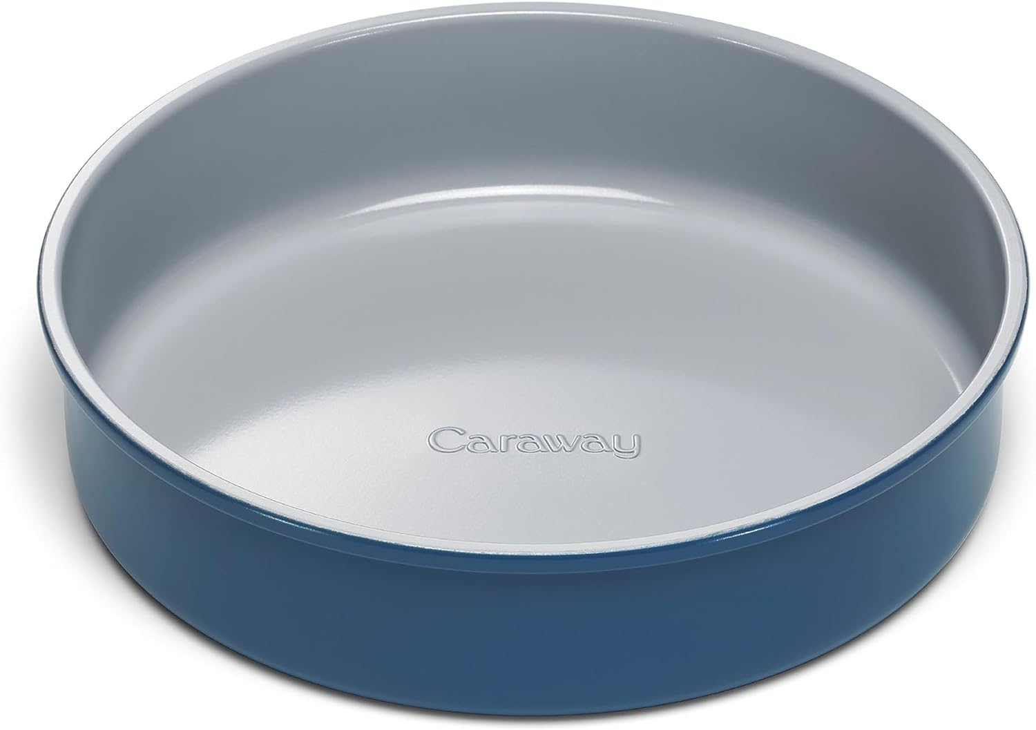 Caraway Non-Stick Ceramic 9 Circle Pan - Naturally Slick Ceramic Coating - Non-Toxic, PTFE & PFOA Free - Perfect for Birthday Cakes, Tartes, & More - Navy